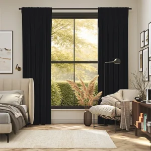 Milan Black Curtain