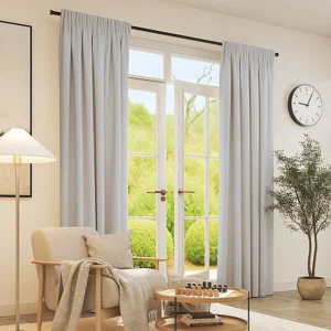 Rustic Recycled Natural Linen Curtain