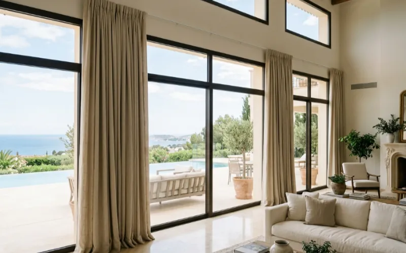 Custom curtains villa window drapes