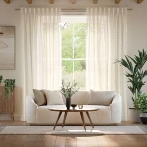 Aurelie Voile Pearl Sheer Curtains