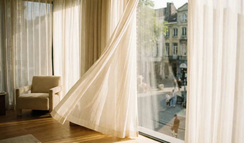 Privacy With Sheer Curtains