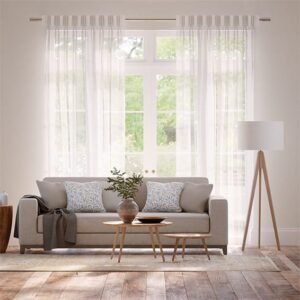Thea Voile Coconut Sheer Curtains