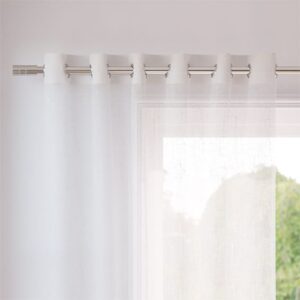 Aurora Voile Ice White Curtains