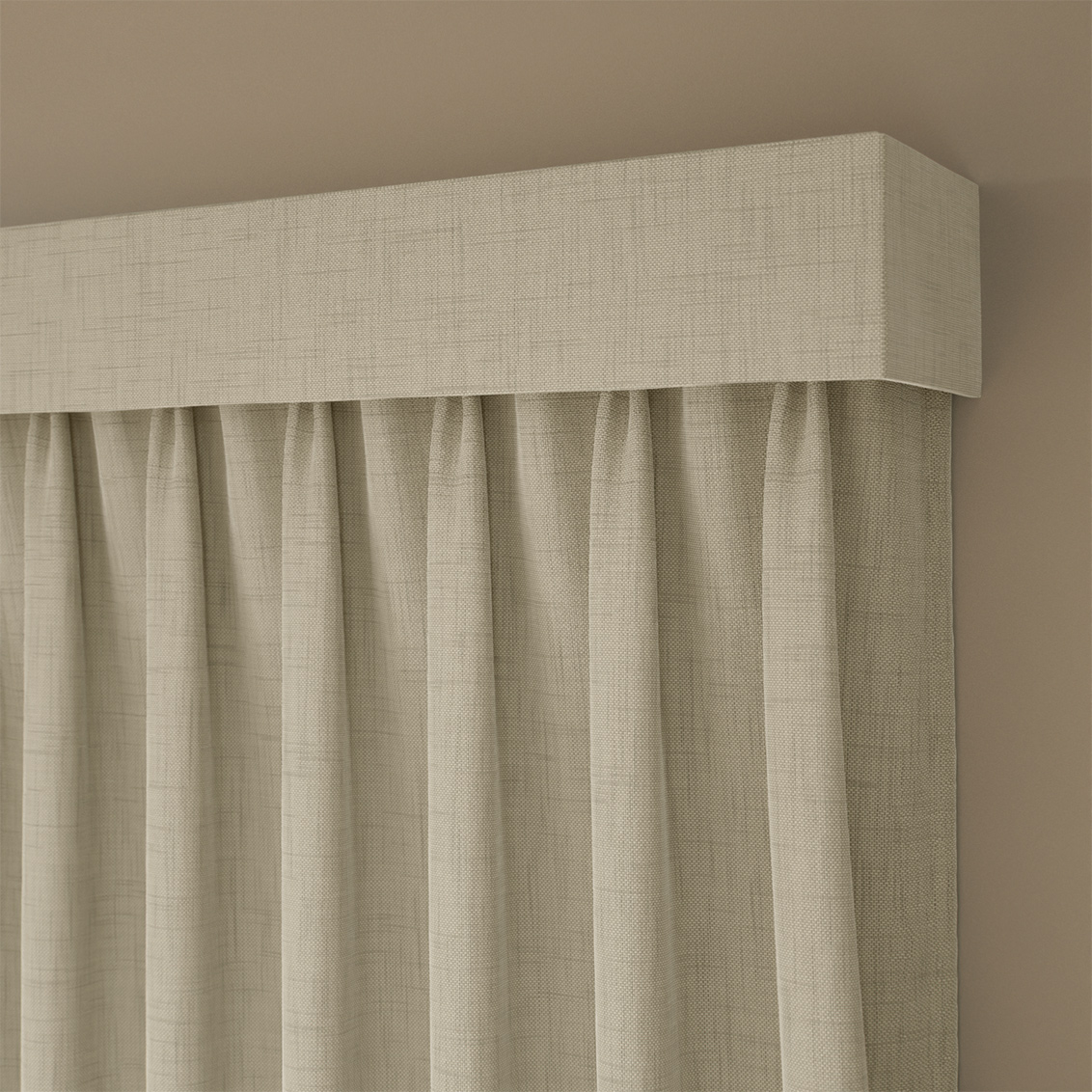 Complete Blackout Bijou Linen Latte Curtain - Image 3