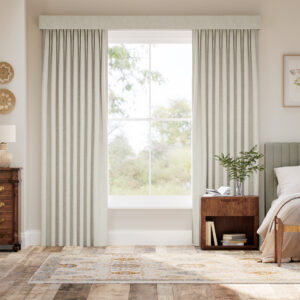 Complete Blackout Bijou Linen Oatmeal Curtain