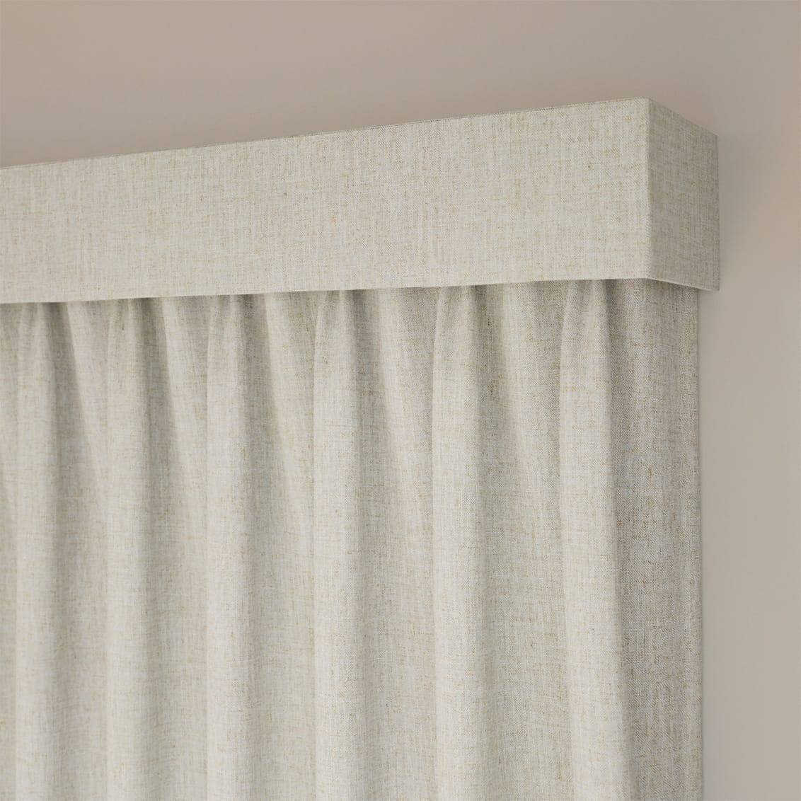 Complete Blackout Bijou Linen Oatmeal Curtain - Image 3