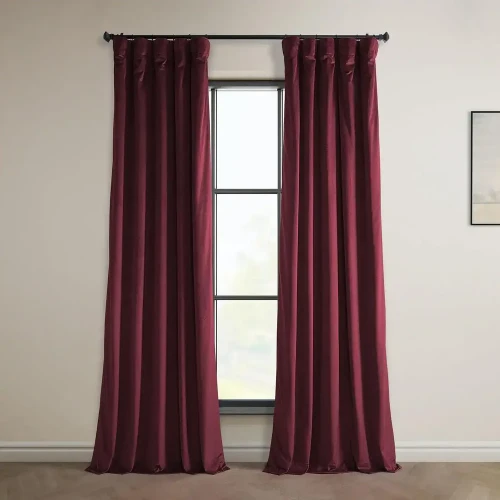 Dark Maroon Sheer Curtains Dubai