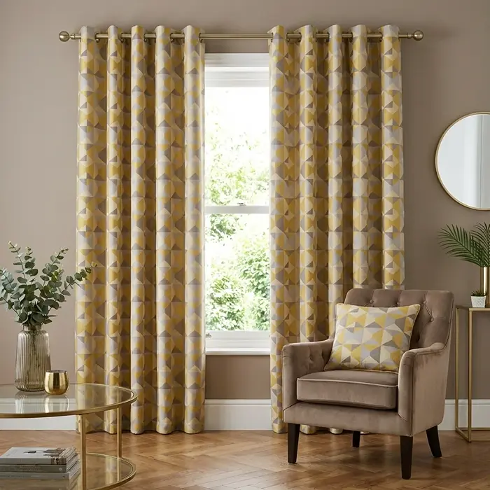 Eyelet Curtains Dubai luxury apartment