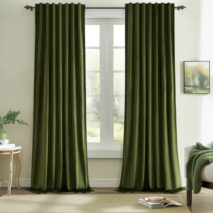 Green Living Room Curtains