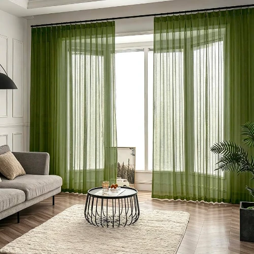 Green Sheer Curtains Dubai