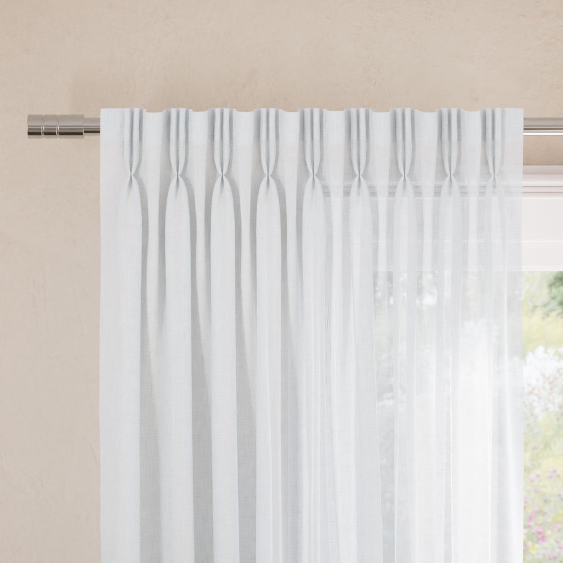 Juno Voile Bright White Curtains - Image 3