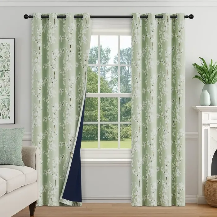 Light Green Blackout Curtains Dubai