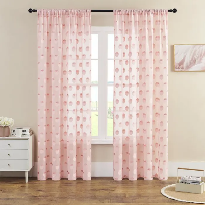 Light Pink Living Room Curtains