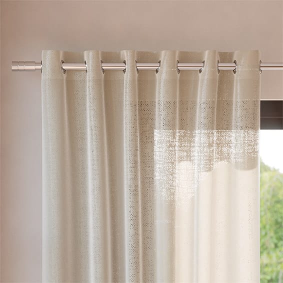 Lumiere Unlined Laurel Oatmeal Curtains - Image 3