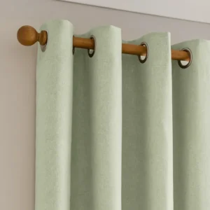 Luna Brushed Eyelet Curtains Blackout