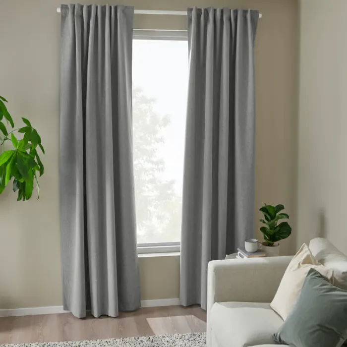 Luxury Light Green Blackout Curtains Dubai