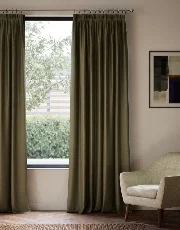 Pencil Pleat Living Room Curtains