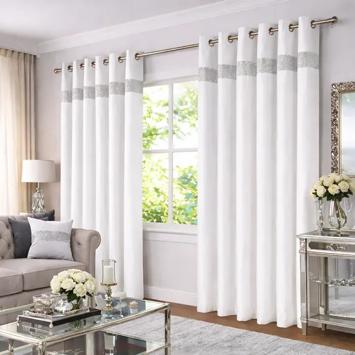 Premium Fabric Eyelet Curtains Dubai