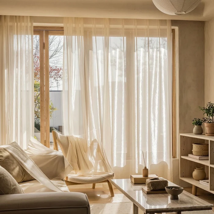 Sheer Chiffon Curtains