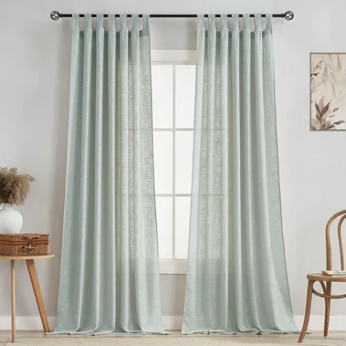 Silver Grey Sheer Curtains Dubai