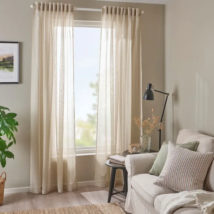 Soft Linen Sheer Curtains