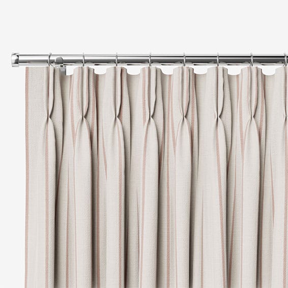 Twill Stripe Blush Curtains - Image 3