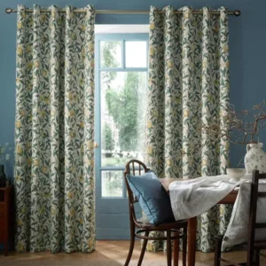 Bird Pomegranate Blackout Eyelet Curtains