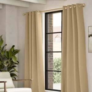 Brushed Eyelet Blackout Thermal Curtains