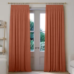 Brushed Pencil Pleat Blackout Curtains