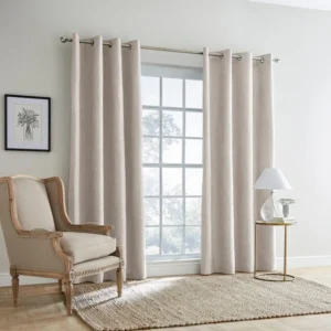 Chenille Blackout Thermal Eyelet Curtains