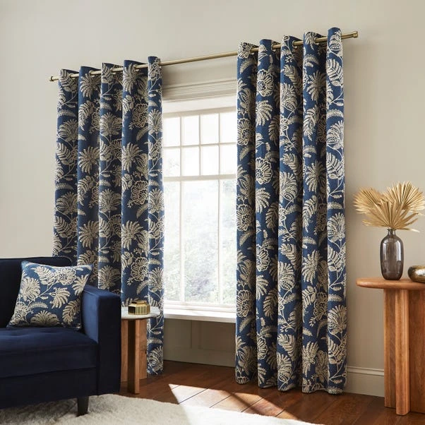 Dakota Embroidered Eyelet Curtains