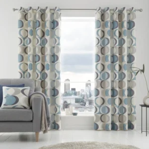 Duck Egg Dimout Eyelet Living Room Curtains