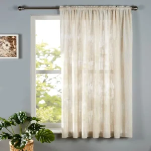 Natural Recycled Voile Fabric By Metre