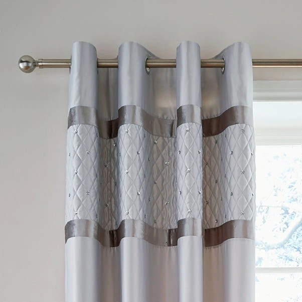 Sequin Cluster Decorative Eyelet Curtains 1