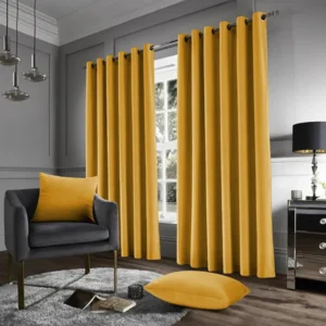 Stockholm Crushed Velvet Living Room Curtains