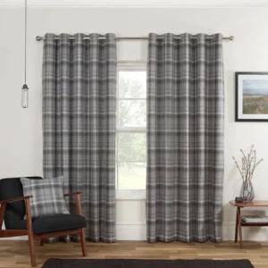 Carnoustie Grey Ready Made Curtains