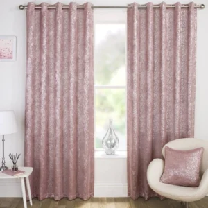 Pink Bedroom Blockout Ready Made Curtains