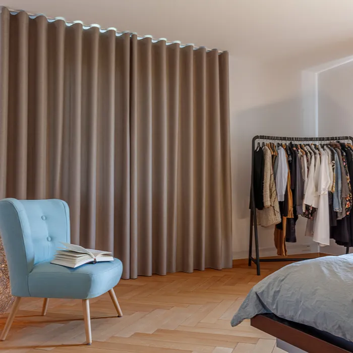 Stainless Steel Silent-glide Tracks Hotel Curtains